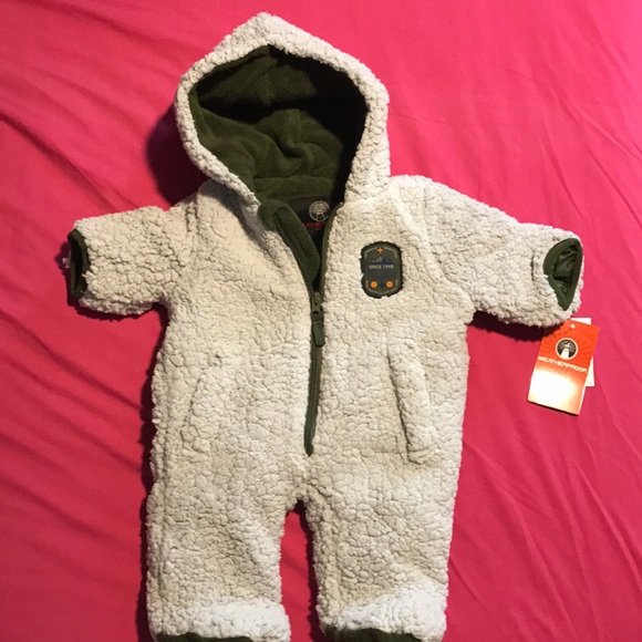 Weatherproof Infant Knit Pram/Snowsuit - Picture 1 of 8